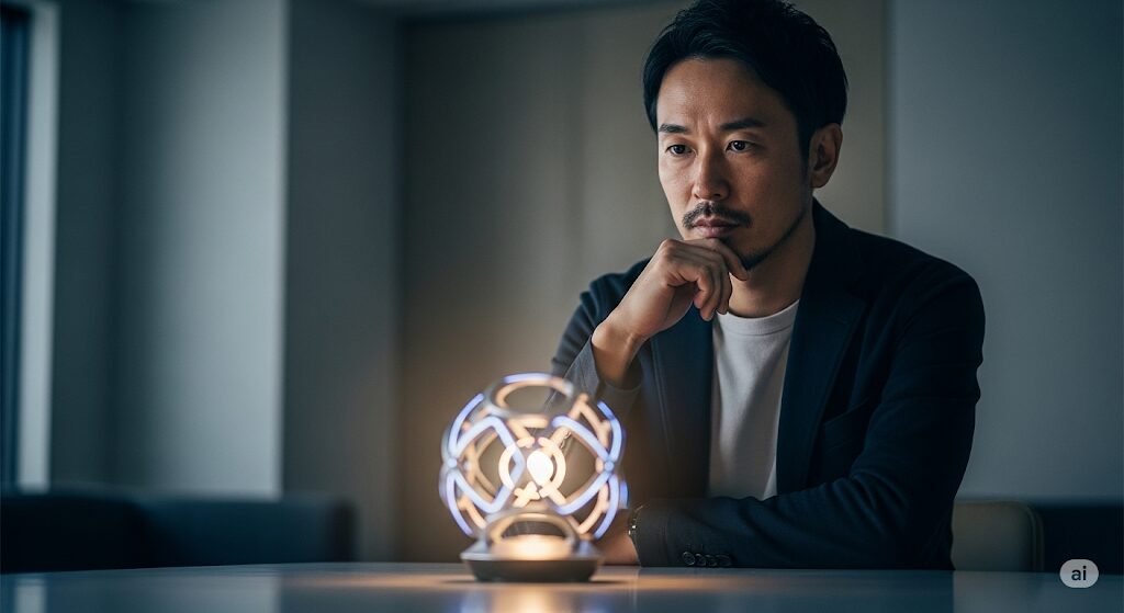 auひかりのONU交換時期について考えている日本人男性。