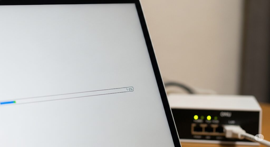 速度が遅いauひかりのインターネット。もしかしたらONUが原因かもしれません。