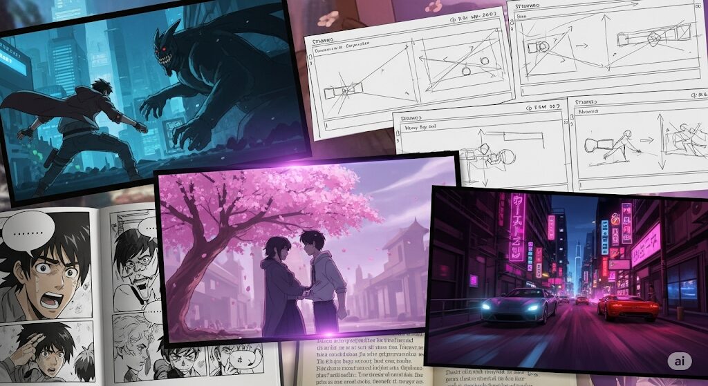 コードネームアナスタシアのアニメ化の可能性を示唆する、漫画や小説からアニメーションへの変換プロセスを表現したイメージ。