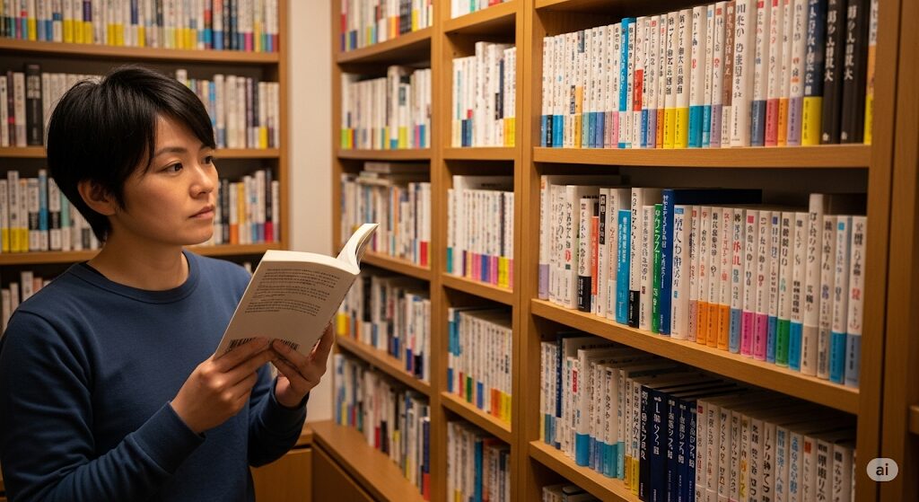 にんじん大好きを読んだ後におすすめの、松本洋子先生の関連作品を熱心に読む日本人