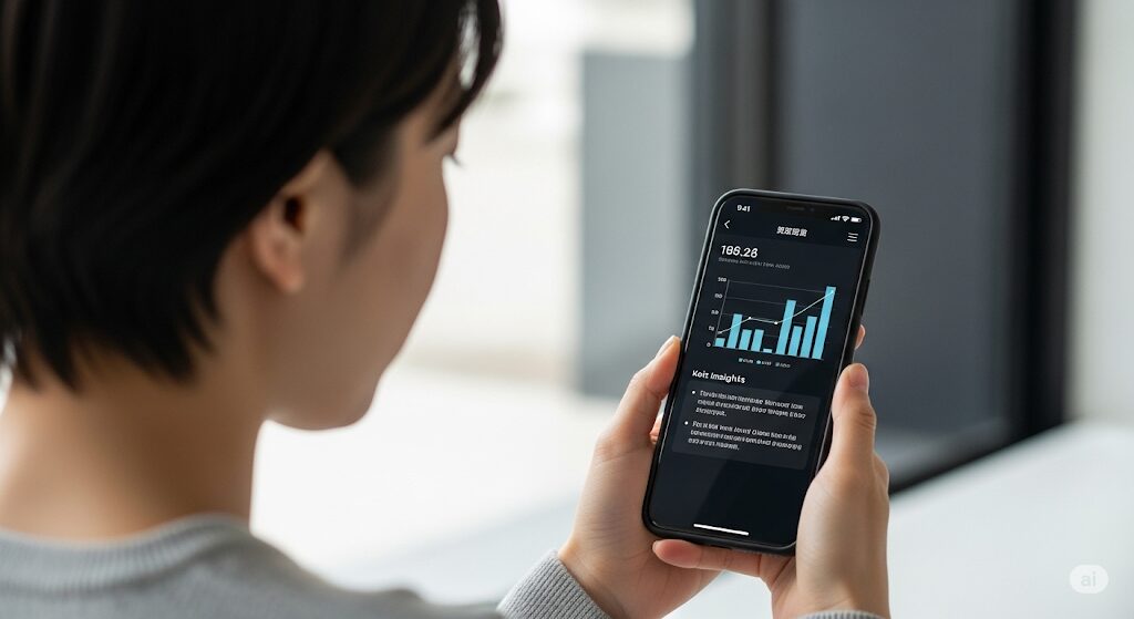 スマートフォンで「最弱無敗の転校生」の公式視聴方法を調べる日本人。どこで見れるか明確な情報が表示されている。