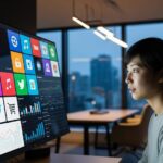 U-NEXT コミュファ光の料金や特徴を解説する記事の概要を表す画像。インターネットサービスとエンタメを楽しむ様子。